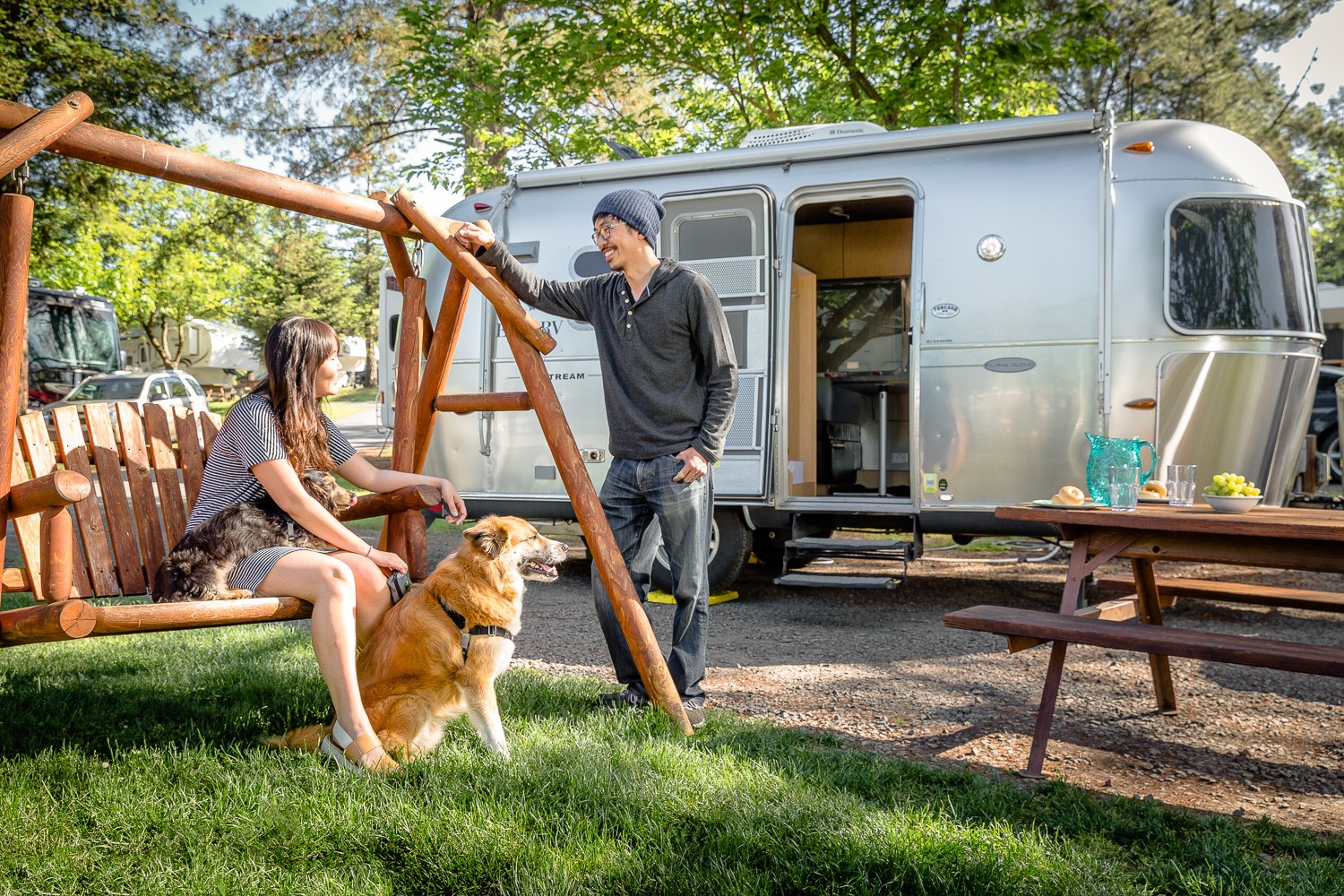 maco　ハット無　San-ai Resort 5点セット カーキ 13号 San Francisco North Petaluma KOA - Camp California